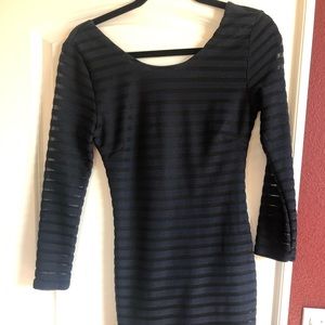 Navy and Black Dress